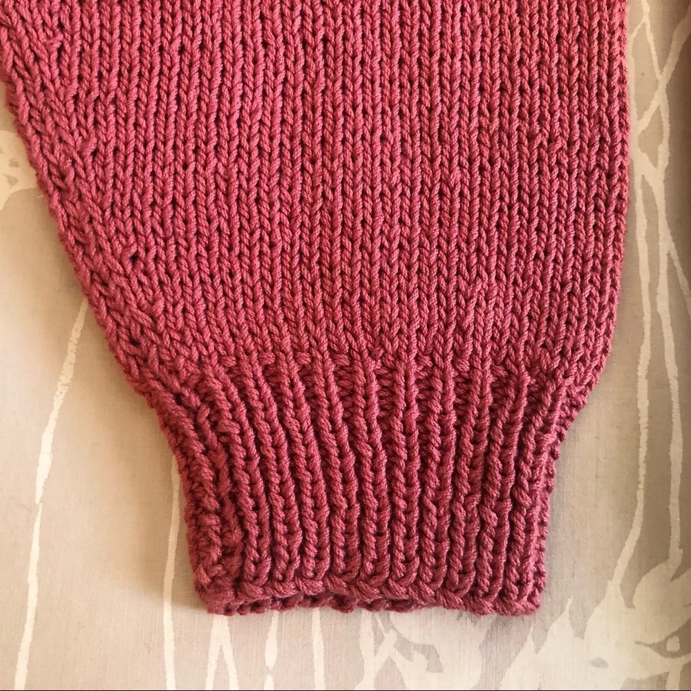 Perry Ellis Vintage 80s Hand-Knit Sweater - Picture 4 of 4